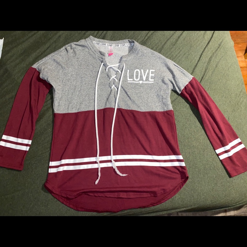Long sleeve “LOVE” shirt. Size Large